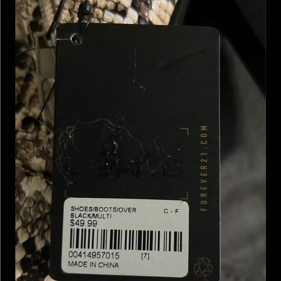 Brand new snakeskin pattern boots. - Picture 3 of 3